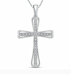 (Shipped Only) Diamond Cross Pendant