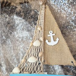 Wooden Sailboat Home Decor 
