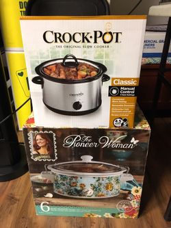 Slow cooker crock pot 4.5 and 6qts NEW!!!