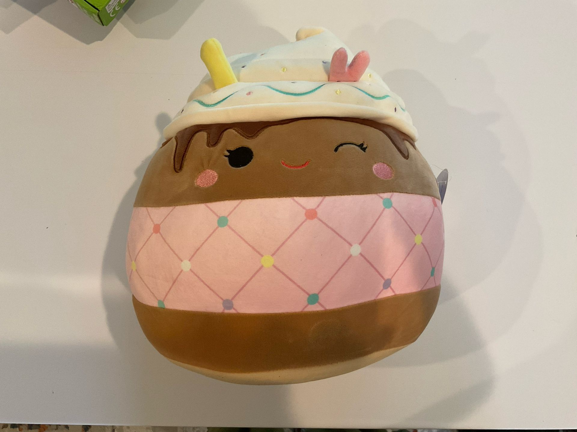 Squishmallows Pink and Brown Slushie Stuffed Animals 12 inches