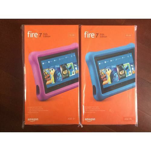 2 New Amazon Kindle fire 7's Kids Edition tablets