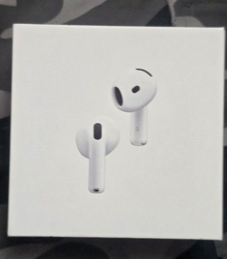 Apple AirPods 4 Wireless Headphones, Bluetooth Headphones, Personalized Spatial Audio, Sweat and Water Resistant, USB-C Charging Case, H2 Chip, Up to