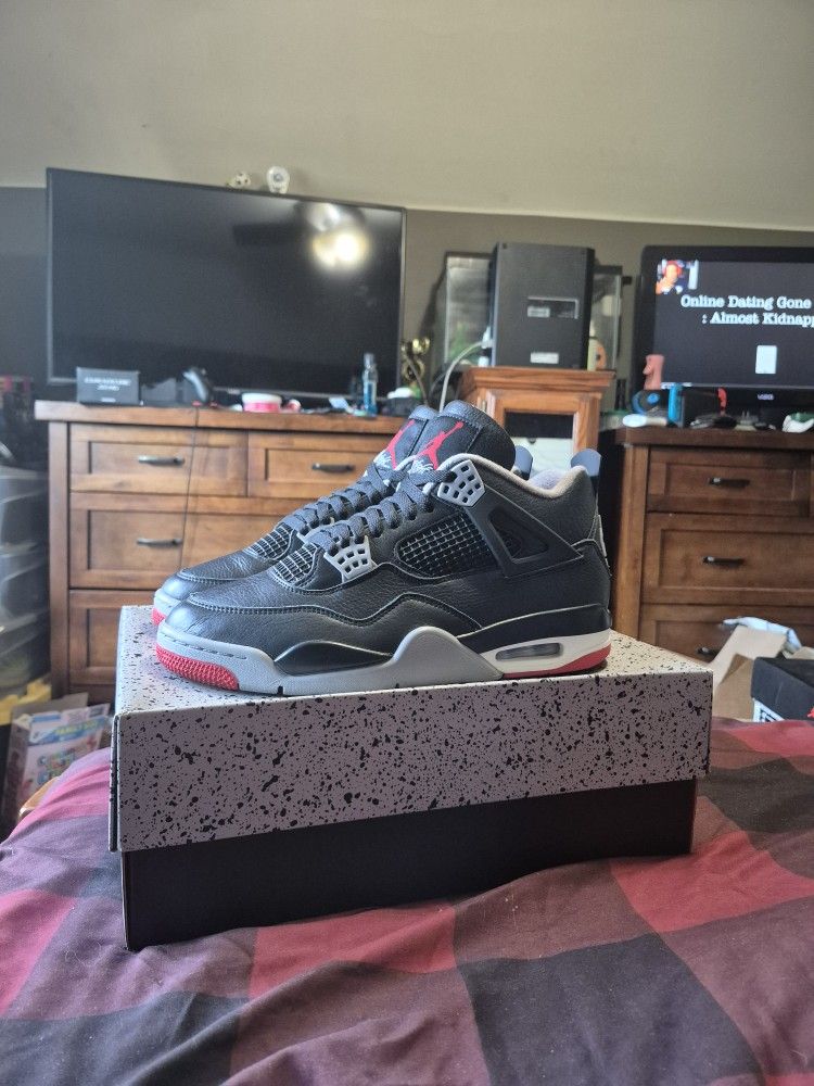Air Jordan 4 Bred (Reamagined) Size 10.5