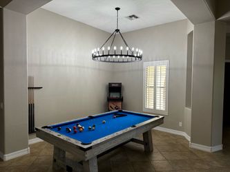 Playcraft slate bed pool table with dining top