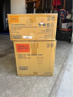 World centric cups and lids 14oz