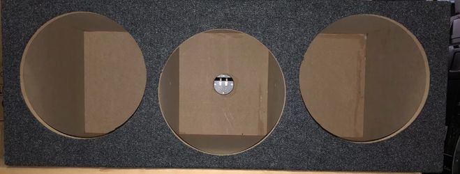 custom Speaker Box Made From MDF For Three 12” Subwoofers