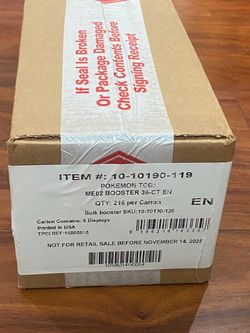Pokemon Phantasmal Flames Booster Box Case - ME02