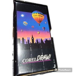 Vintage Corel Draw! 5 PC Software CD 3 Books Box Set