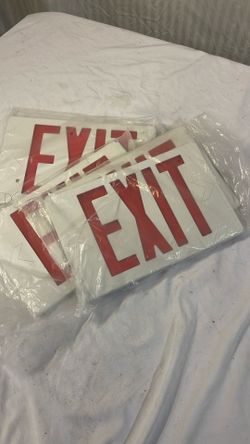 Plastic Exit Sign Sturdy And Solid