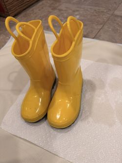 Yellow Kid Rain Boot