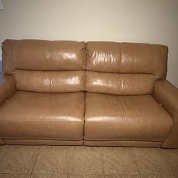Leather sofa set (3 seater and 2 seater)-bought from macys
