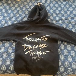 Black And White Zip Up Hoodie