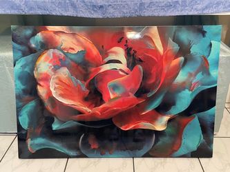 Large Abstract Floral Wall Art Print