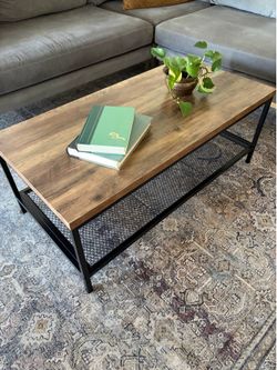 Two Tier Industrial Coffee Table