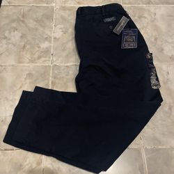 VTG 90’s NWT Polo Ralph Lauren Blue Dressy Classic Chino Prospect Pants 36X30