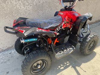 New.     Red Quad atv 50cc gas quatrimoto $550