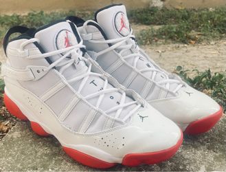 Air Jordan 6 Rings White University Red