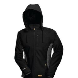 DEWALT Women's Small Black 20-Volt MAX Heated Hooded Jacket Kit with 20-Volt Lithium-Ion MAX Battery and Charger