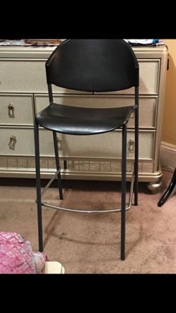 3 black high chair