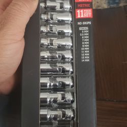 Icon Tools Professional Universal Joint Shallow Socket Set 