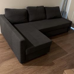 IKEA FRIHETEN Sleeper sectional w/storage Gray - Free Delivery 