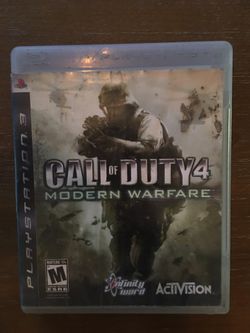 Sony PlayStation ps3 call of duty 4 modern warfare
