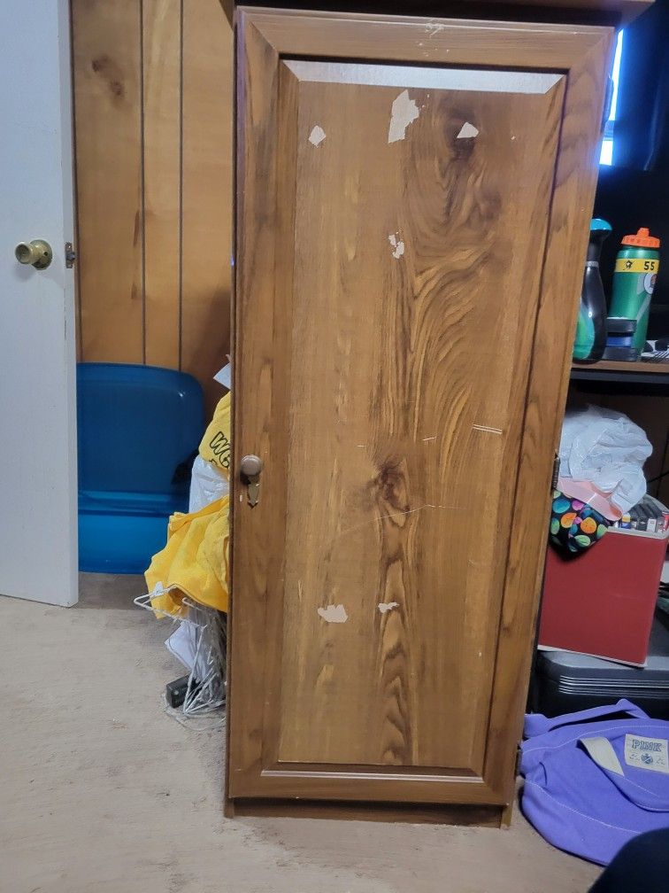 Wood Dresser With Shelves