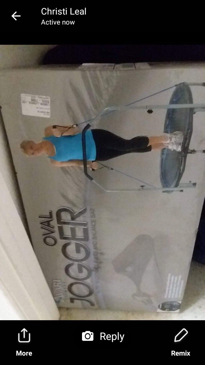 Oval Jogger Work Out Trampoline