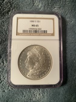 1880 S NGC MS65 
