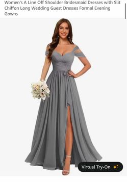 Grey Formal Dress