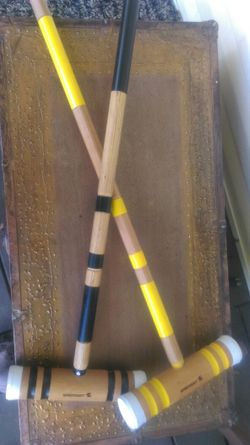 2 Sportcraft croquet mallets