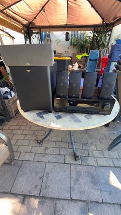 Yamaha receiver and Klipsch speakers