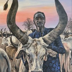 Acrylic Painting Original Ethnic 