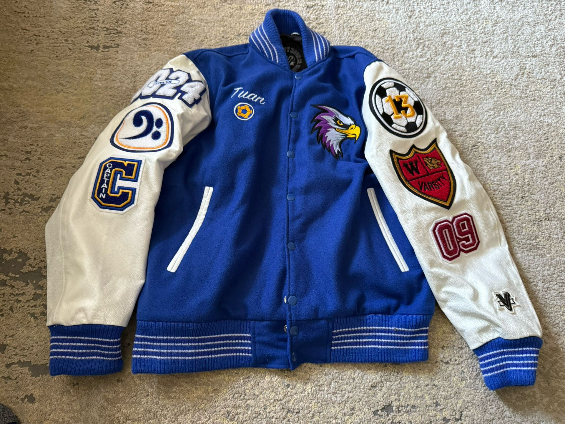 2024 High School Varsity Soccer Jacket Size Small, Not Nike, Adidas, Keith