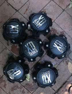 XD Series Wheels Center Caps - Part Number - 1079L145 (Set of 6) - USED