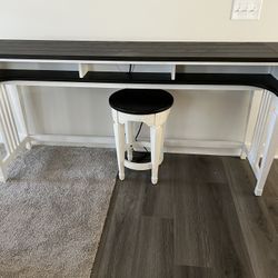 console table with stool