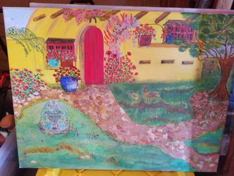 The flowers house paint