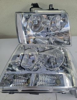 07-14 Chevrolet Tahoe Suburban Avalanche Headlights Luces Micas Calaveras Faros Faroles Focos Chevy Headlamps 