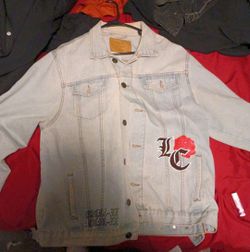 XL Denim Jacket w/Graphic Art