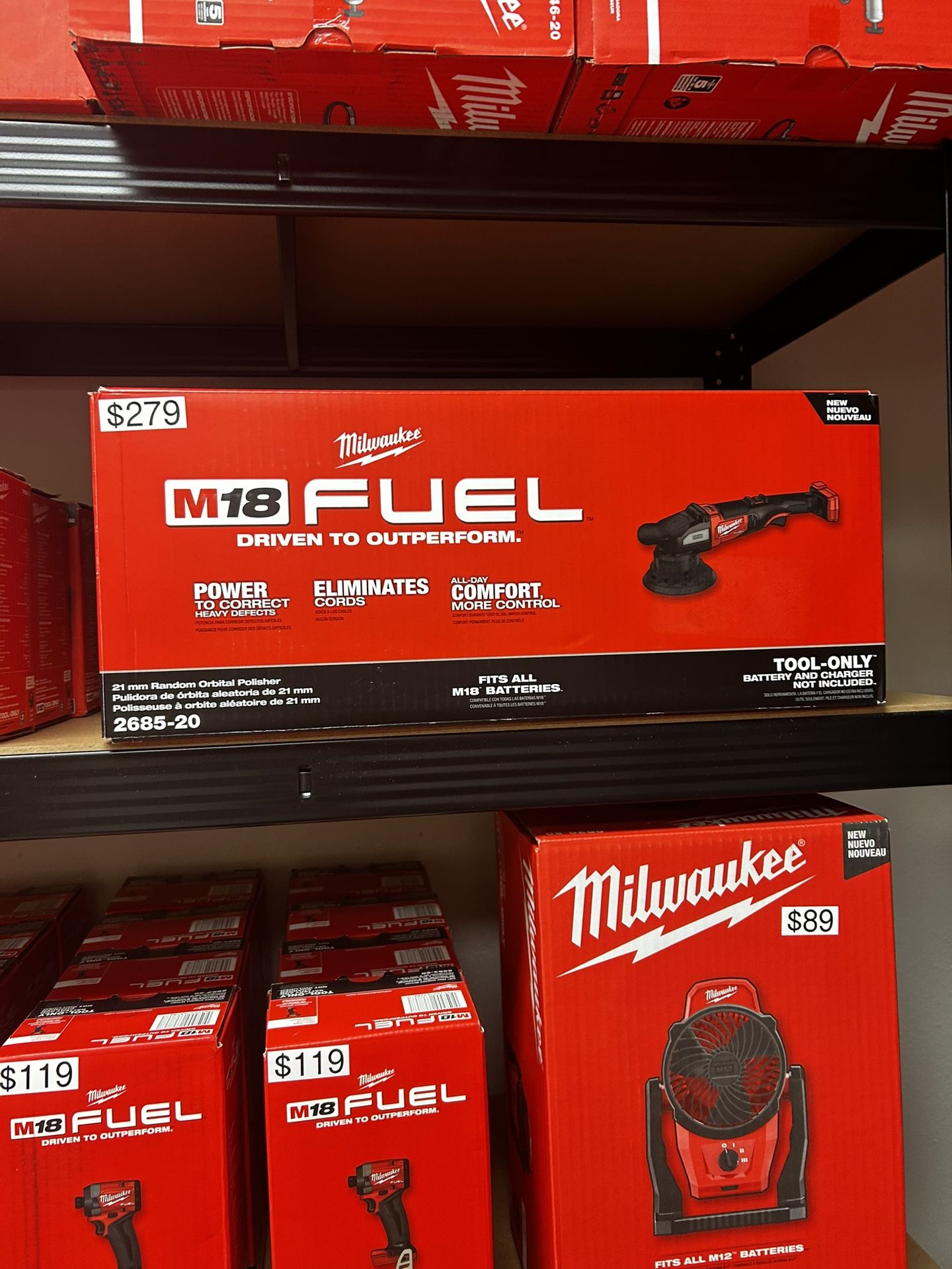Milwaukee M18 Fuel 21mm Random Orbital Polisher