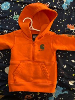 Carhartt Baby Half-Zip Hoodie Orange 3M