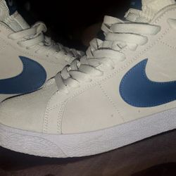Nike Sb Zoom Blazer Mid White Court Blue White  Men's