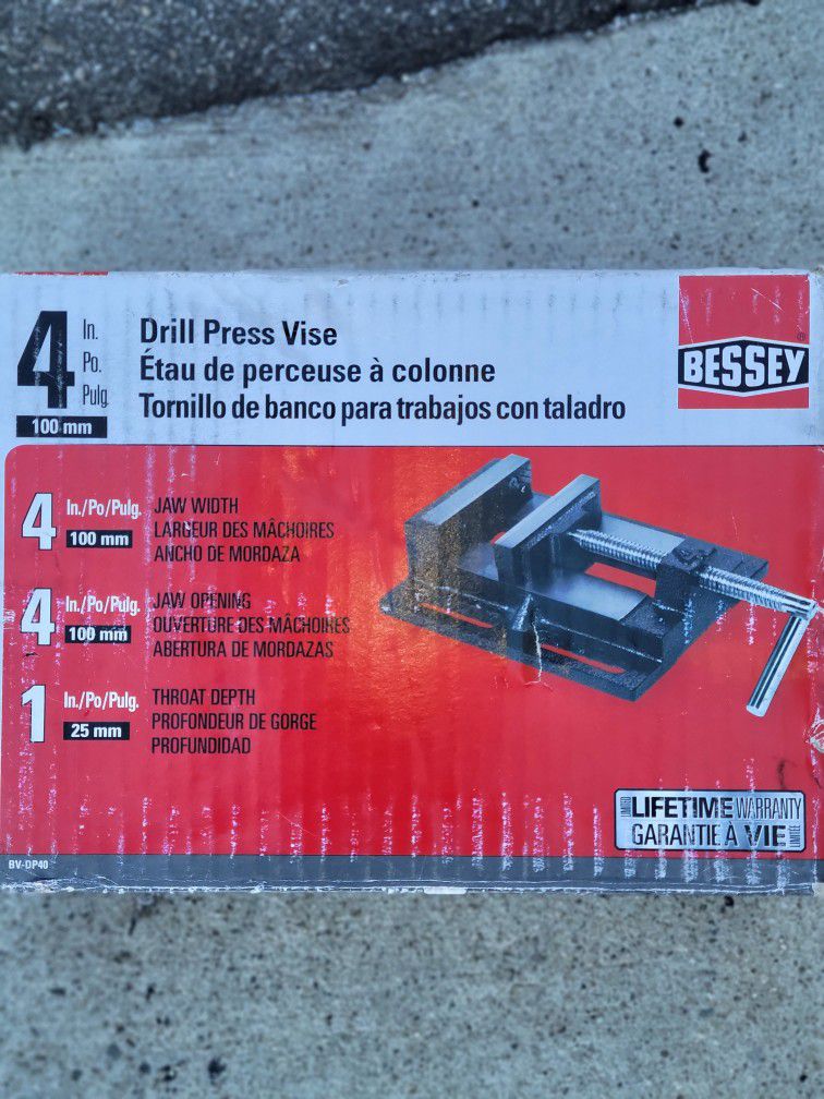 Bessey Tools BV-DP40 4 Inch Drill Press Vise