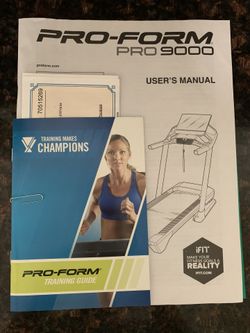 Proform 9000 treadmill online manual