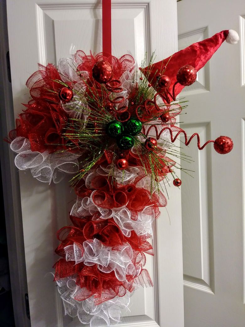 Candy cane Wreath