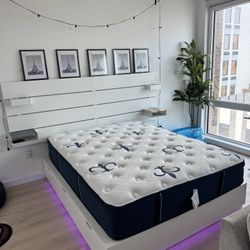 IKEA NORDLI Bed Frame With Headboard - Queen