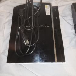 Sony PlayStation 3 Fat PS3 80GB Black Console Gaming System FOR PARTS