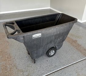 Rubbermaid Trash Cart/Tilt Truck, 1/2 cu. yd. 850-lb,