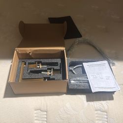 KENES Brushed Gold Widespread Bathroom Faucet 3 Hole Bathroom Sink Faucet Gold Two Handle, 8-Inch 3 Pieces Bathroom Vanity Faucet with Pop Up Drain & 