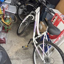 Roadmaster Granite Peak Girls Mountain Bike, 24-inch wheels, White